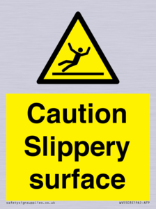 WV5503: Caution Slippery surface