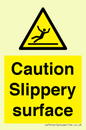 WV5503: Caution Slippery surface