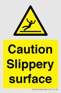 WV5503: Caution Slippery surface