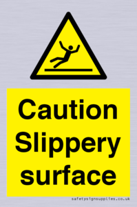 WV5503: Caution Slippery surface