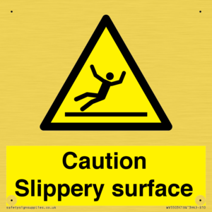 WV5503: Caution Slippery surface