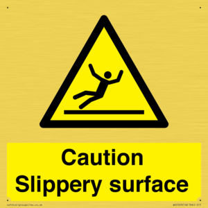 WV5503: Caution Slippery surface
