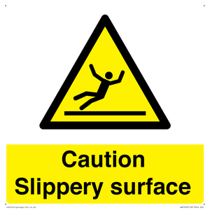 WV5503: Caution Slippery surface