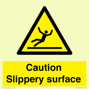WV5503: Caution Slippery surface