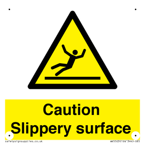 WV5503: Caution Slippery surface
