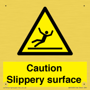 WV5503: Caution Slippery surface