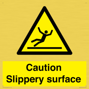 WV5503: Caution Slippery surface