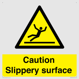 WV5503: Caution Slippery surface