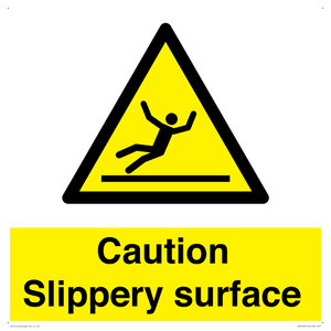 WV5503: Caution Slippery surface