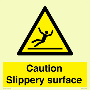 WV5503: Caution Slippery surface