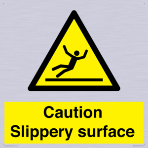 WV5503: Caution Slippery surface