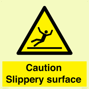 WV5503: Caution Slippery surface