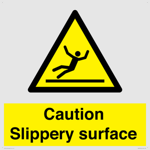 WV5503: Caution Slippery surface