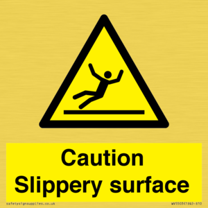 WV5503: Caution Slippery surface