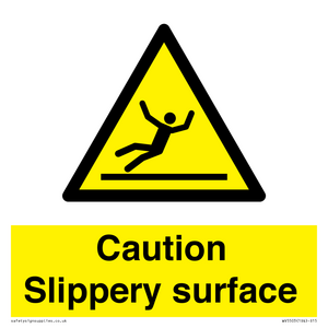 WV5503: Caution Slippery surface