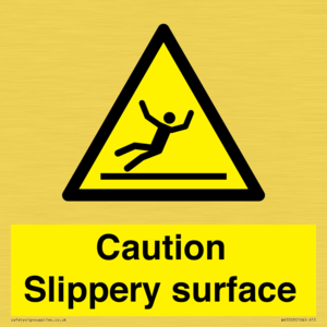 WV5503: Caution Slippery surface