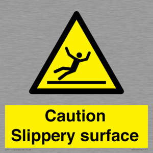 WV5503: Caution Slippery surface