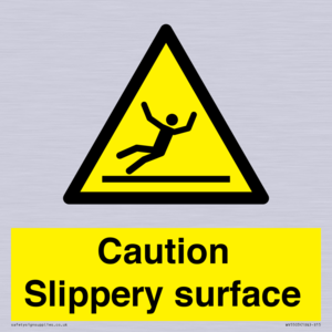 WV5503: Caution Slippery surface