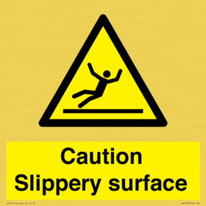 WV5503: Caution Slippery surface
