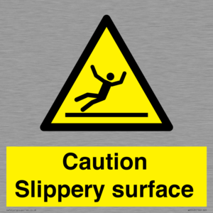 WV5503: Caution Slippery surface