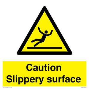WV5503: Caution Slippery surface