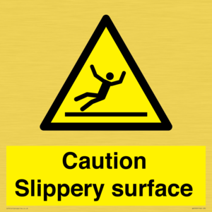 WV5503: Caution Slippery surface