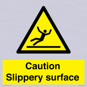 WV5503: Caution Slippery surface