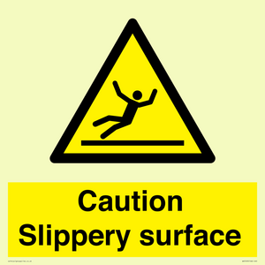 WV5503: Caution Slippery surface