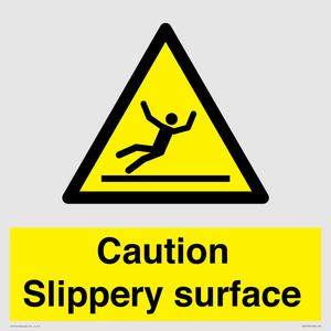 WV5503: Caution Slippery surface