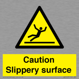 WV5503: Caution Slippery surface