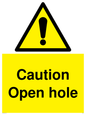 WV5512: Caution Open hole