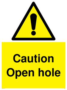 WV5512: Caution Open hole