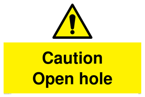 WV5512: Caution Open hole