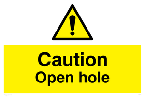 WV5512: Caution Open hole