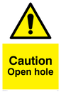 WV5512: Caution Open hole
