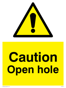 WV5512: Caution Open hole