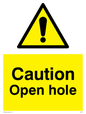 WV5512: Caution Open hole