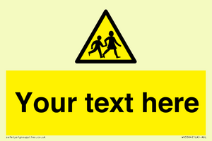 WV5584: Custom Warning children Sign