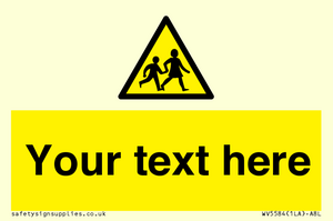 WV5584: Custom Warning children Sign
