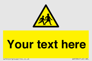 WV5584: Custom Warning children Sign