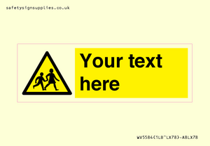 WV5584: Custom Warning children Sign