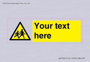 WV5584: Custom Warning children Sign