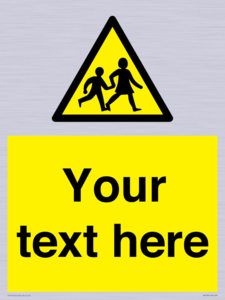 WV5584: Custom Warning children Sign
