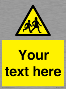 WV5584: Custom Warning children Sign