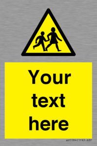 WV5584: Custom Warning children Sign