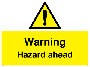 WV5664: Warning Hazard ahead