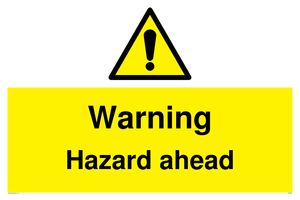 WV5664: Warning Hazard ahead