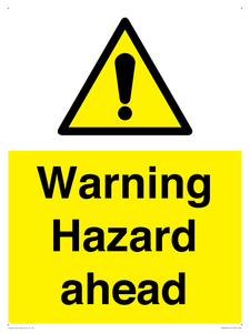 WV5664: Warning Hazard ahead