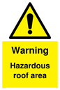 WV5671: Warning Hazardous roof area