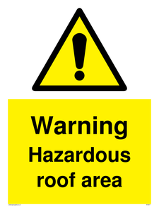 WV5671: Warning Hazardous roof area